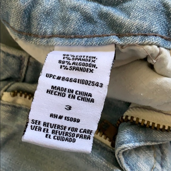 BONGO distressed lookjeans for size 3 junior girls - Picture 5 of 5